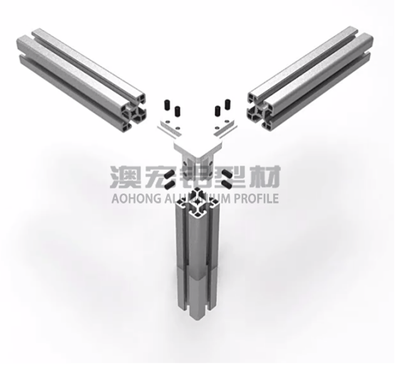 鋁型材配件 使用在正方形型材，30鋁型材或40鋁型材框架中，兩根橫向型材減去30、40mm，立柱減去一定的厚度距離，搭配頂絲擰緊固定。<br />
	<p>
		        澳宏鋁業(yè)是鋁型材廠家，專注鋁型材定制，其鋁型材型號(hào)和鋁型材配件齊全，想了解更多鋁型材連接方式，歡迎電詢：13381909160。
	</p>
	<p>
		<br />
	</p>
	<p>
		<br />
	</p>
	<p>
		<br />
	</p>
<div style=
